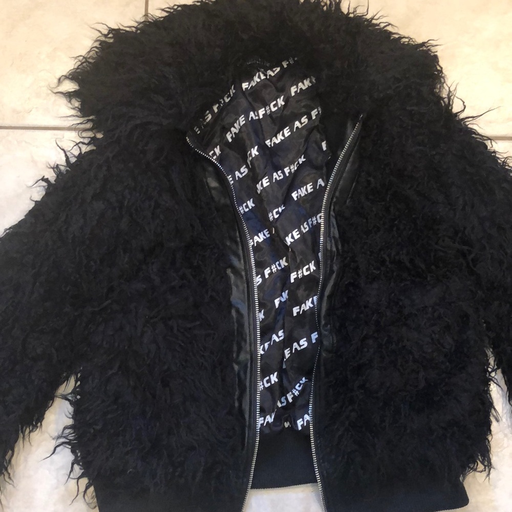 DOLLS KILL Over sized furry yeti jacket